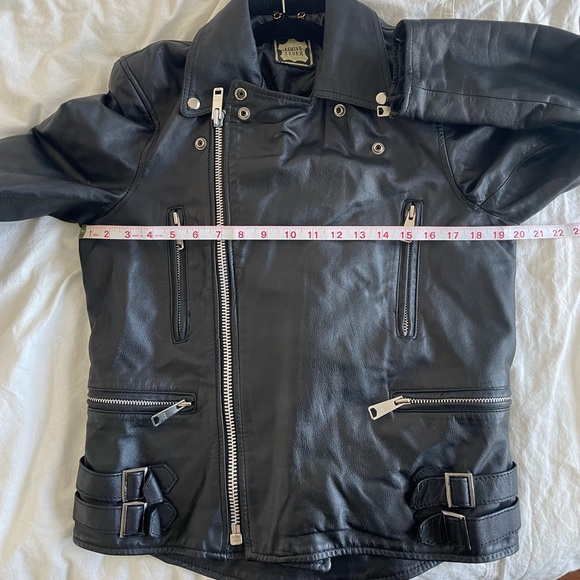 Genuine leather motorcycle jacket German Echtes Leder - Picture 8 of 10